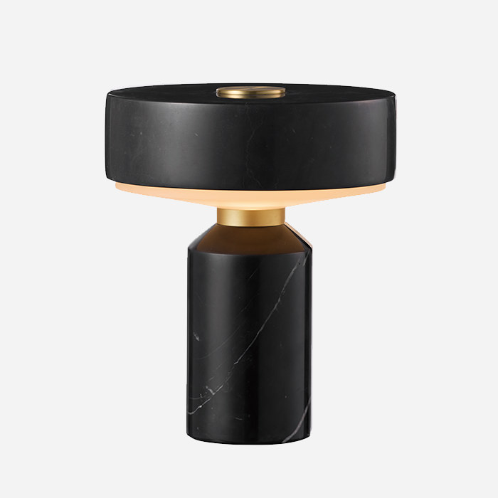 Marble テーブルランプ｜ブラック