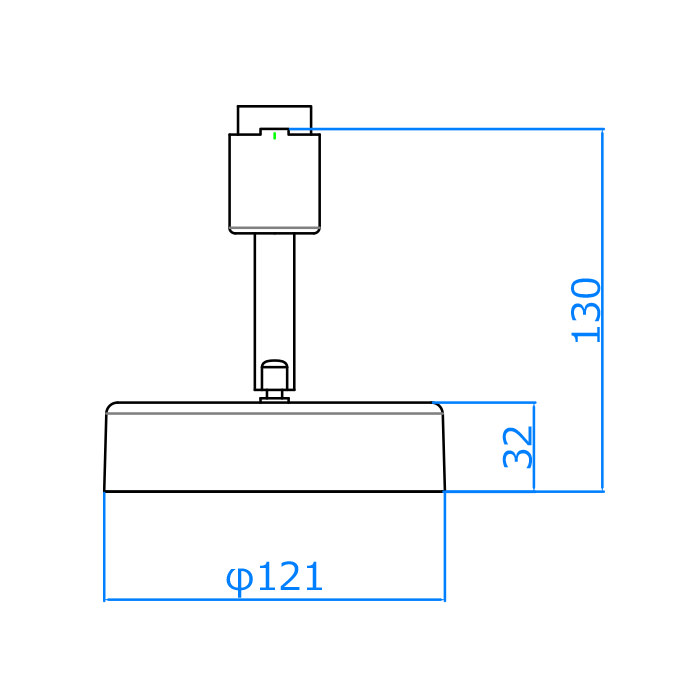 MANI スポットライト・ゴールド｜ダクトレール用