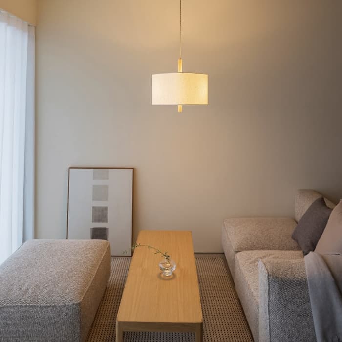 ソムノレ ナチュラル系ペンダントライト｜ブークレ生地