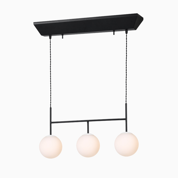 SB-3 3灯・120W ペンダントライト｜ブラック