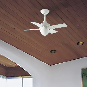 インテリアファン｜Φ700・傾斜対応・リモコン・オフホワイト