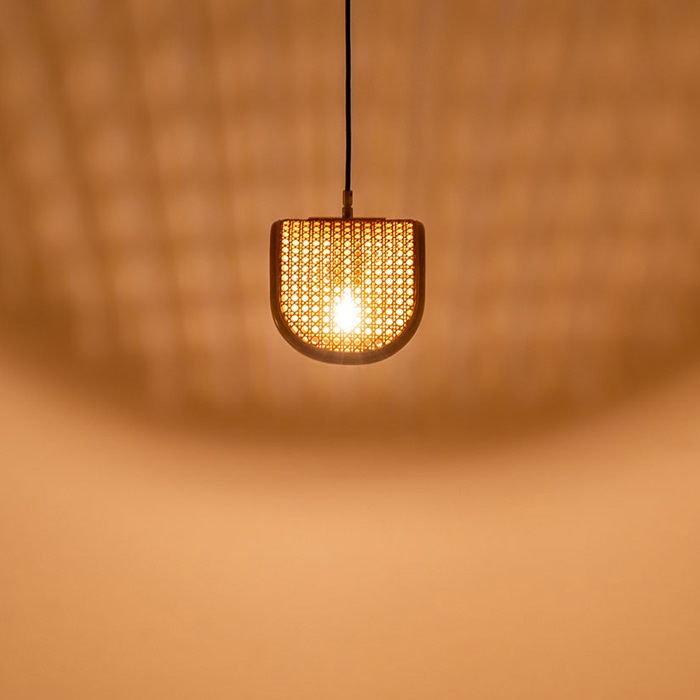 RATTAN ペンダントライト｜ブラック