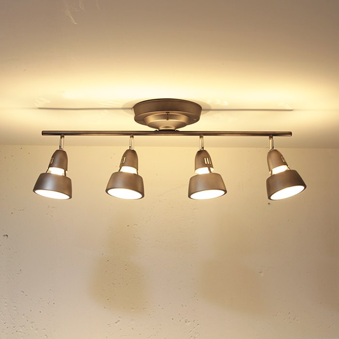 リモコン式 シーリングスポットライト・6-8畳 ビンテージメタル