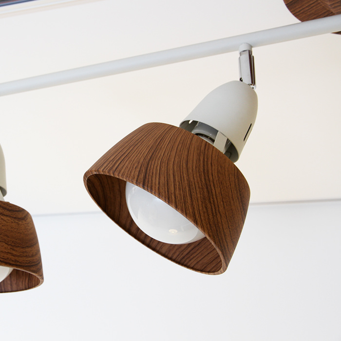 リモコン式 シーリングスポットライト・10~12畳 ベージュ×ホワイト