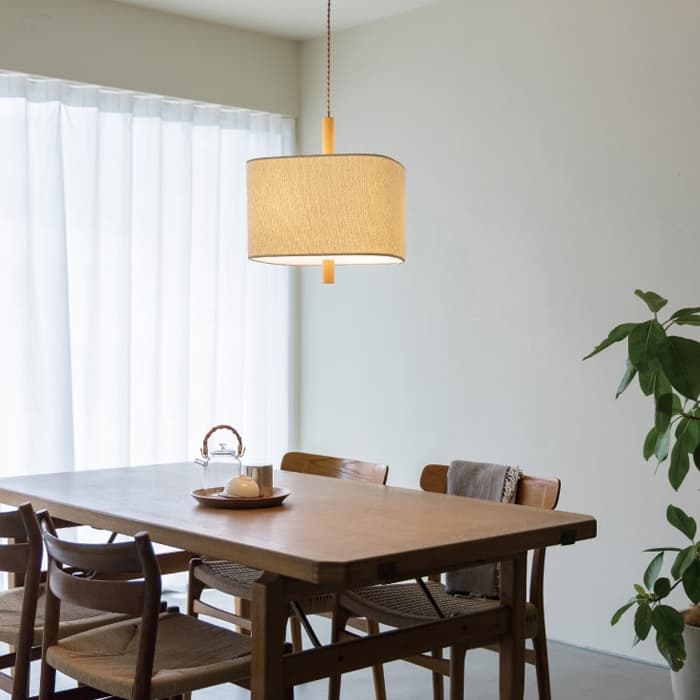 ソムノレ ナチュラル系ペンダントライト｜ブークレ生地
