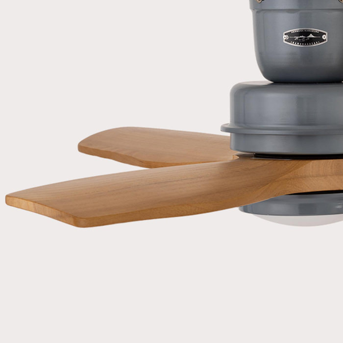 シーリングファンライト｜ビンテージグレー・リモコン・HERMOSA