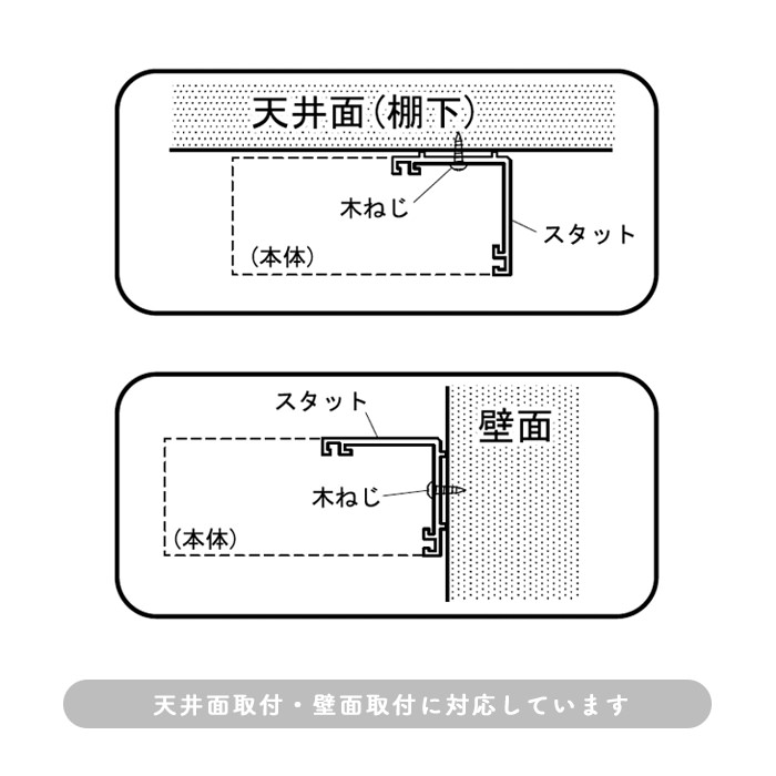 Noiseless キッチンライト・スイッチ付 ｜ホワイト