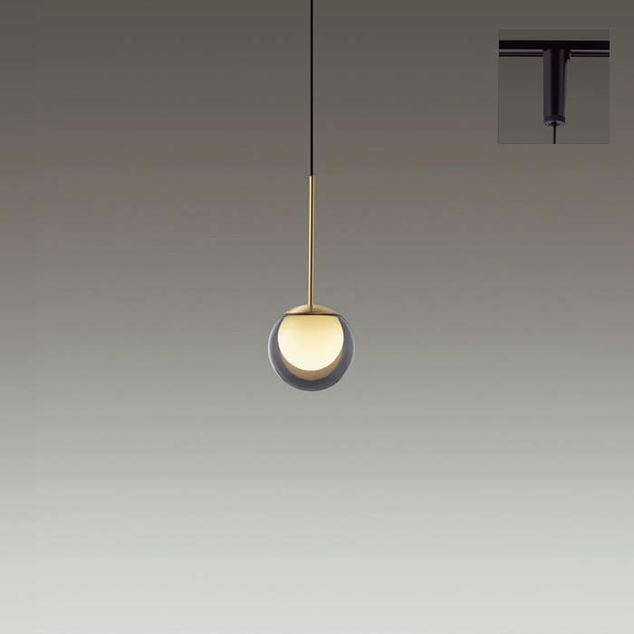 MORE STYLE Φ120・スモークガラス ペンダントライト｜ダクトレール用