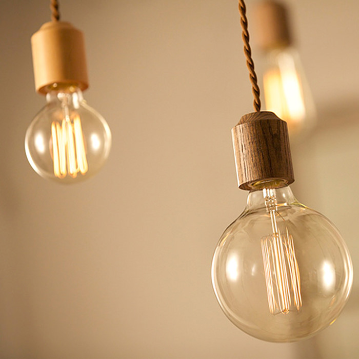 小型ペンダントライト ウッドソケット・全3色【Jupiter】