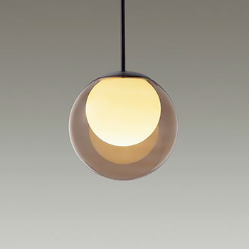 MORE STYLE Φ220 ペンダントライト｜アンバーガラス