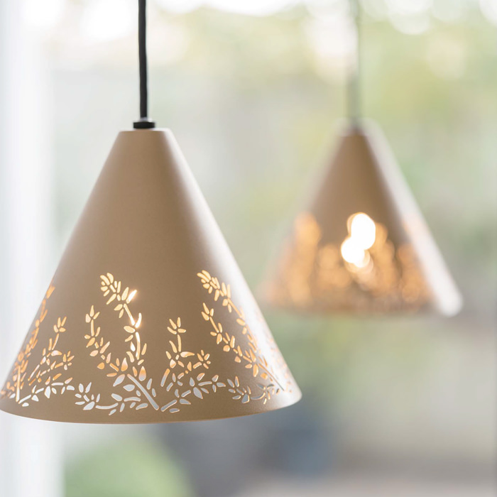 Botanic Glow ペンダントライト・シルバー色｜ダクトレール用