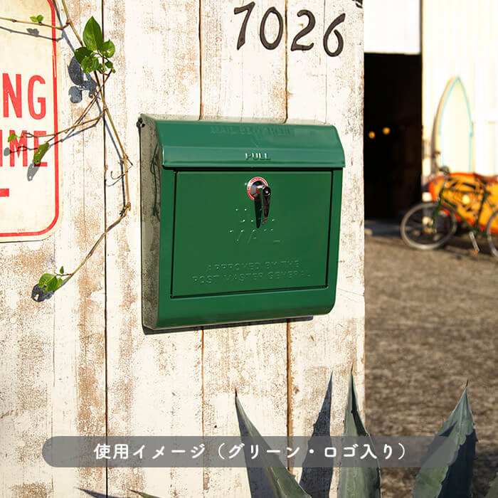 Mail box・ブラック | スチールポスト