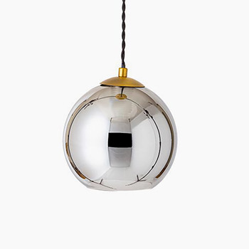 MIRROR1 Φ200 ペンダントライト｜ミラーグレー