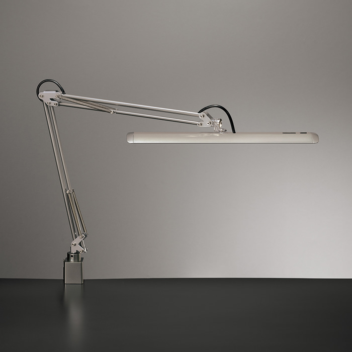 Z-10G デスクライト・シルバー・昼白色・調光｜クランプ式