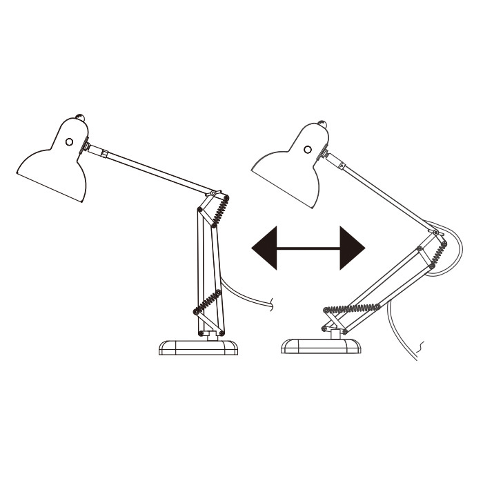 CALTON 40W デスクランプ｜シルバー