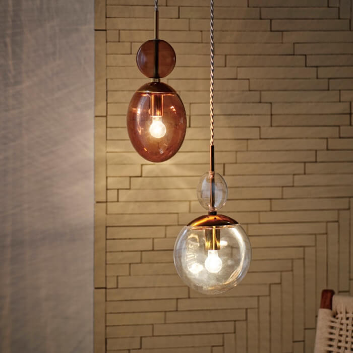 Ellisse オーバルガラス ペンダントライト・全2色