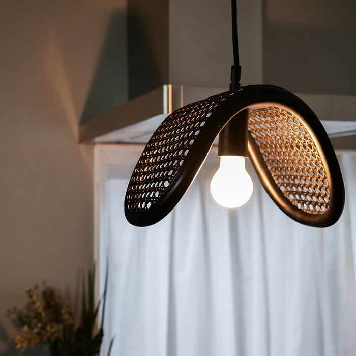 RATTAN ペンダントライト｜ブラック