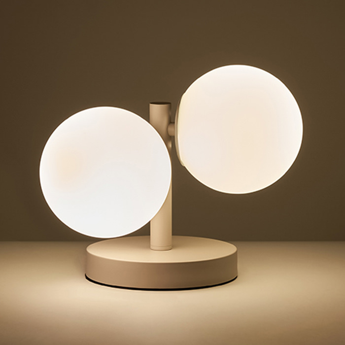 TINY GLASS テーブルライト｜グレージュ