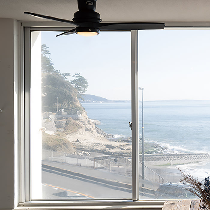 シーリングファンライト｜ブラック・リモコン・HERMOSA