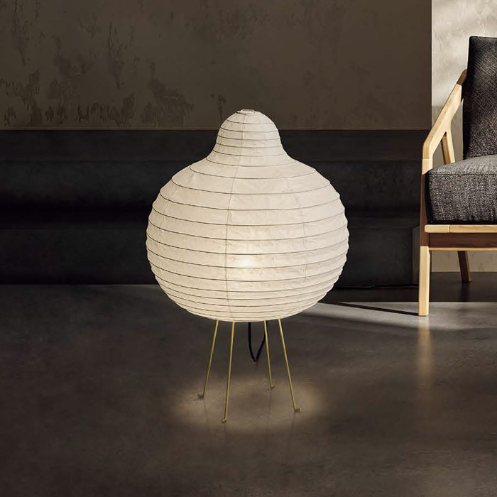 RAI-7557 美濃和紙 提灯スタンドランプ｜フットスイッチ式