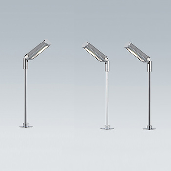 ショーケースライト【昼白色・5000K】アーム可動式｜Rectangle 3台セット