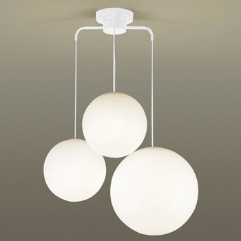 Sphere ペンダントライト ホワイト 3灯｜乳白アクリル球体・高さ86cm