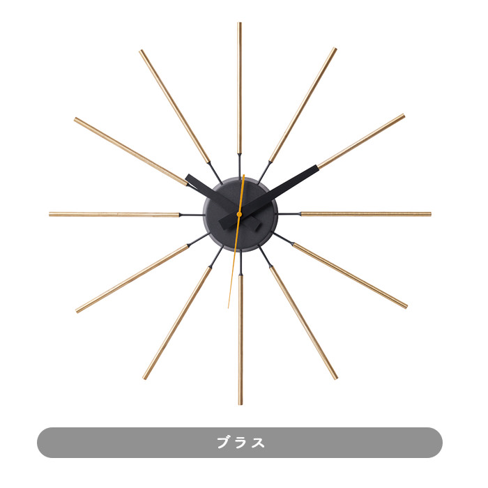 Open wall clock | 全2色・スイープムーブメント式