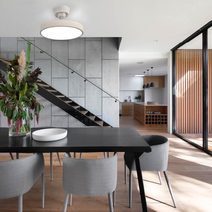 Giorno・グレー 間接照明付 2WAY シーリングライト | 〜8畳・リモコン付