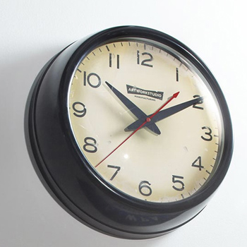 フランクリンクロック・スイープムーブメント式 ブラックヴィンテージ