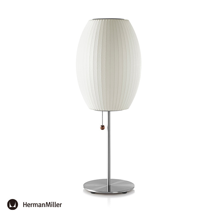 ネルソン バブルランプ・シガー ロータス テーブルランプ・スチール｜ハーマンミラー