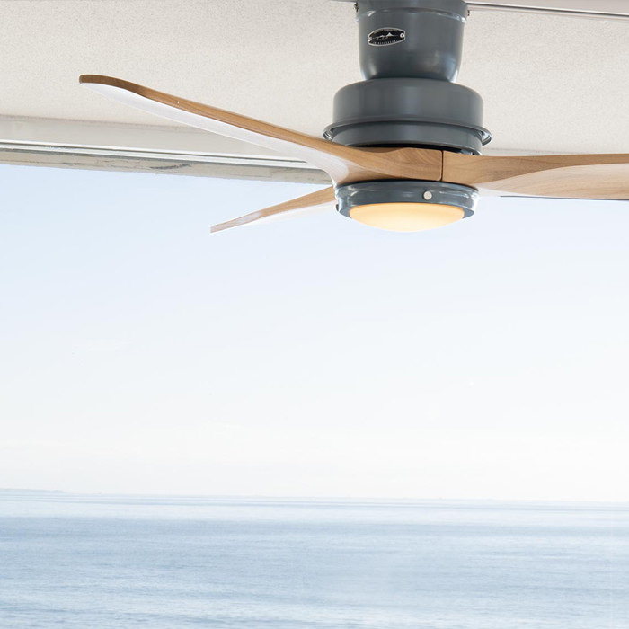 シーリングファンライト｜ビンテージグレー・リモコン・HERMOSA