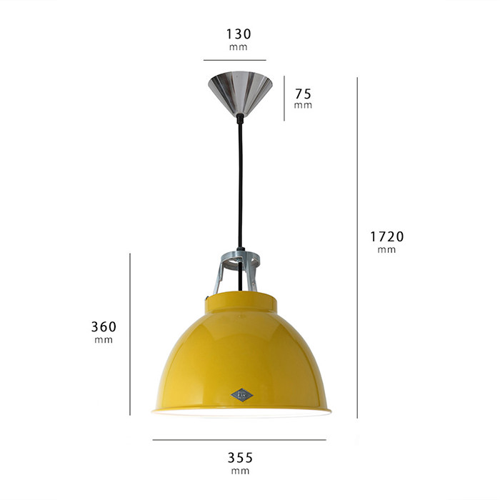 Titan Size-1 ペンダントライト・イエロー | Original BTC