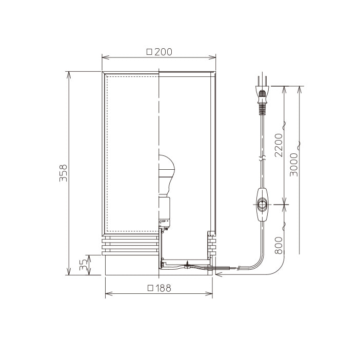 古民家風 モダンスタンドライト・オイルステン