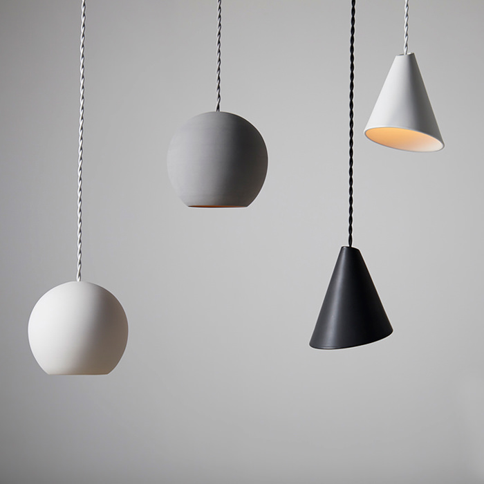 セラミック 小型ペンダントランプ 円錐型 | 全3色【Cone】