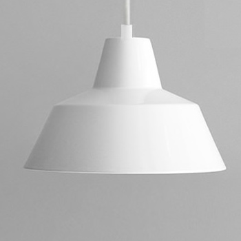 The work shop lamp 28cm・Medium | ホワイト [生産終了]