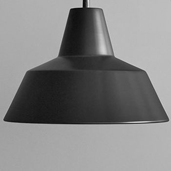 The work shop lamp 35cm・Large | マットブラック [生産終了]