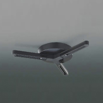 簡易取付ダクトレール 三方向式｜ブラック