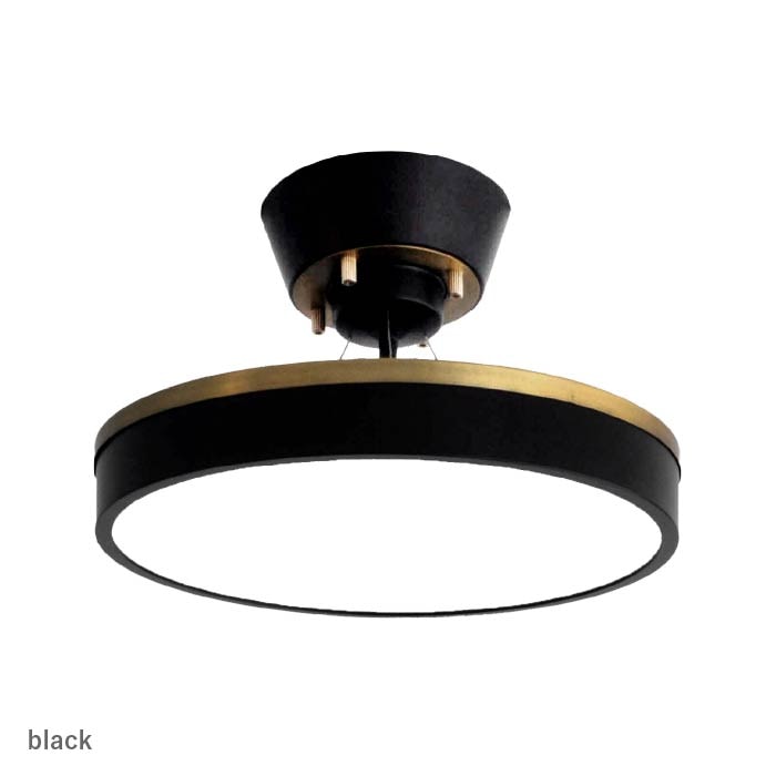 Giorno・ブラック 間接照明付 2WAY シーリングライト | 〜8畳・リモコン付