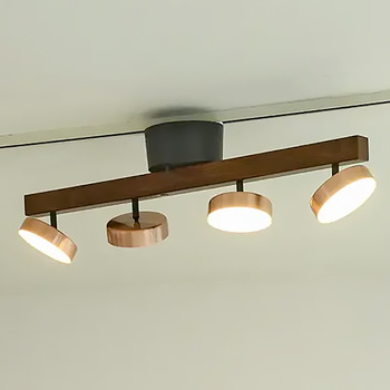 MANI リモコン式 シーリングスポットライト・調光調色｜ブロンズ