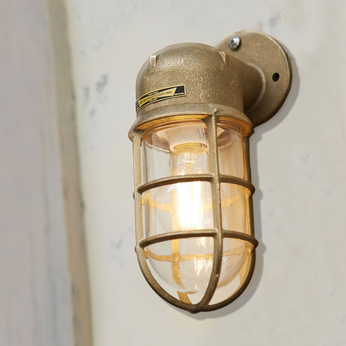 ポーチライト・60W 船舶 マリンテイスト 真鍮｜ブラス