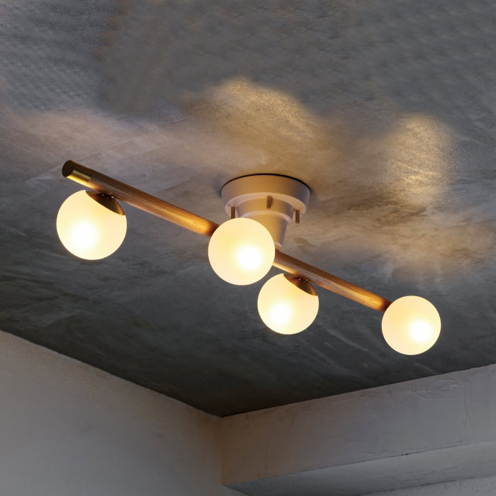 Poiret シーリングライト・ナチュラルウッド