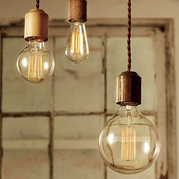 小型ペンダントライト ウッドソケット・全3色【Jupiter】