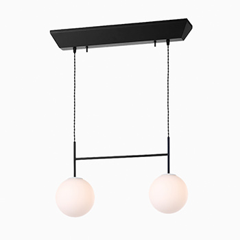 SB-2 2灯・80W ペンダントライト｜ブラック