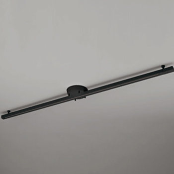 簡易取付ダクトレール 1605mm スライド機能｜ブラック