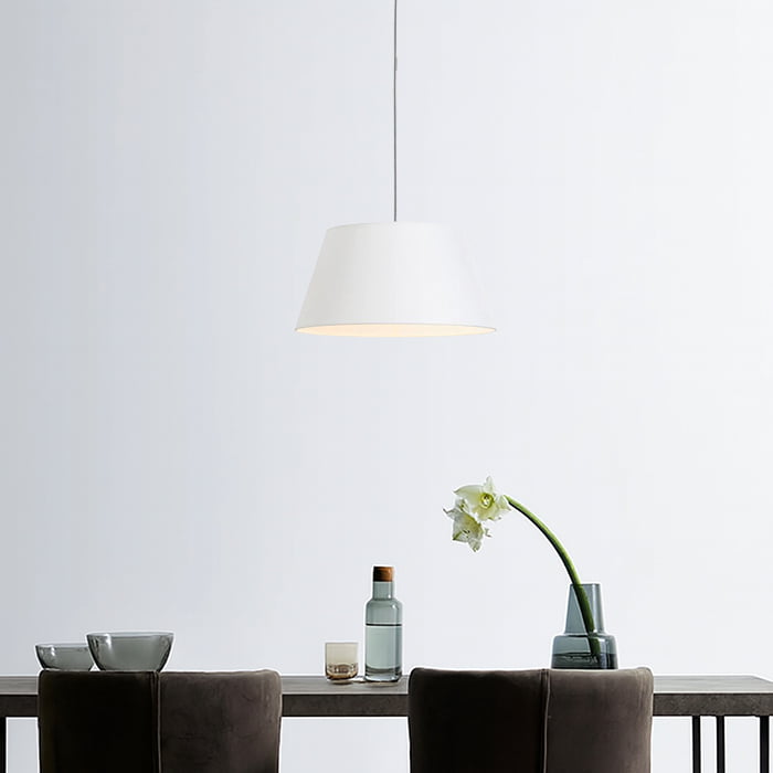 Espresso-shallow fabric ペンダントライト｜ホワイト