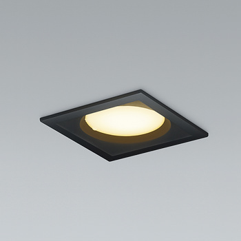 角形ダウンライト・ブラック 60W｜調光対応・準耐火構造対応