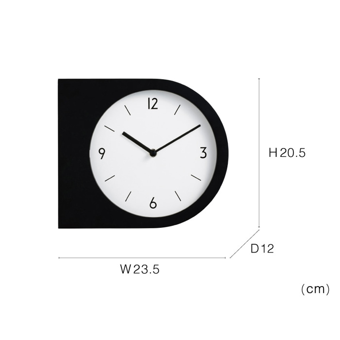 madet 両面時計 ブラック・スイープムーブメント