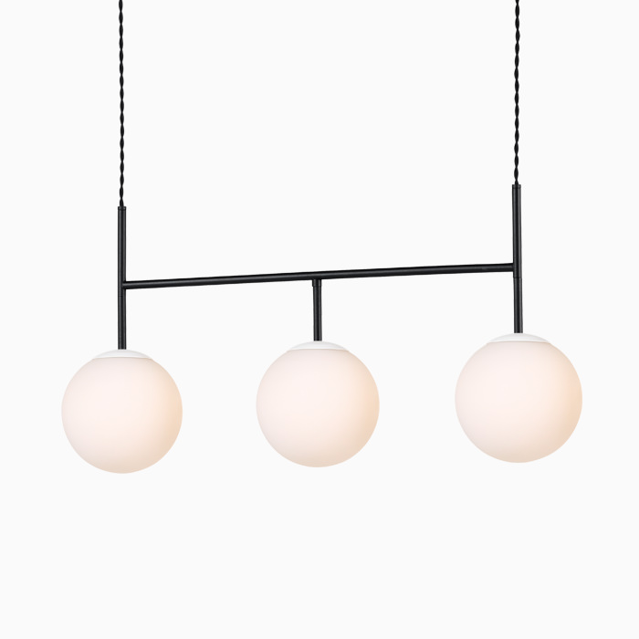 SB-3 3灯・120W ペンダントライト｜ブラック