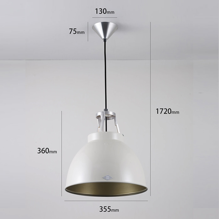 Titan Size-1 ペンダントライト・パテグレー/ブロンズ | Original BTC