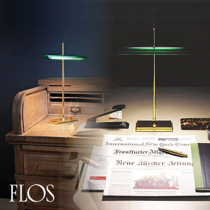 GOLDMAN テーブルライト・USB付き | グリーン